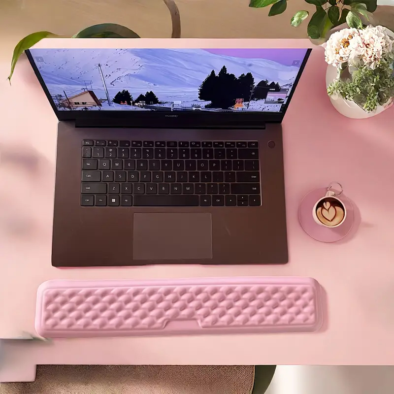 Keyboard Wrist Pad Leather - ที่รองข้อมือสำหรับคีย์บอร์ดและเมาส์ คอมพิวเตอร์ ออกแบบตามหลักสรีรศาสตร์ ทำจาก PU รองรับข้อมืออย่างนุ่มสบาย