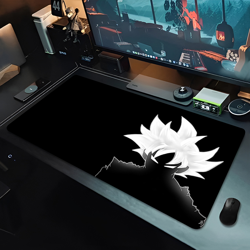 Tech Gaming Accessories - แผ่นรองเมาส์อนิเมะ DBZ สีดำ ลายดราก้อนบอล ขนาดใหญ่ สำหรับคอมพิวเตอร์