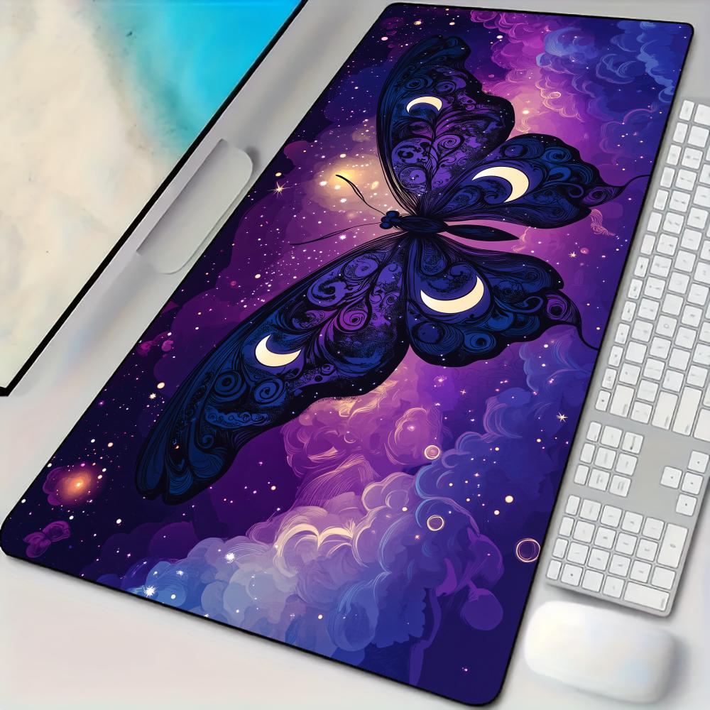 Tech Accessories For Office Desk - แผ่นรองเมาส์ลายผีเสื้อสุดหรูสำหรับโต๊ะทำงาน ขนาดใหญ่พิเศษ XXL สำหรับคอมพิวเตอร์ ออฟฟิศ เกมเมอร์
