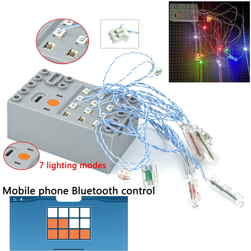 Tech Lighting Accessories - Moc อุปกรณ์เสริมสัญญาณไฟ LED ของเล่น High-Tech City