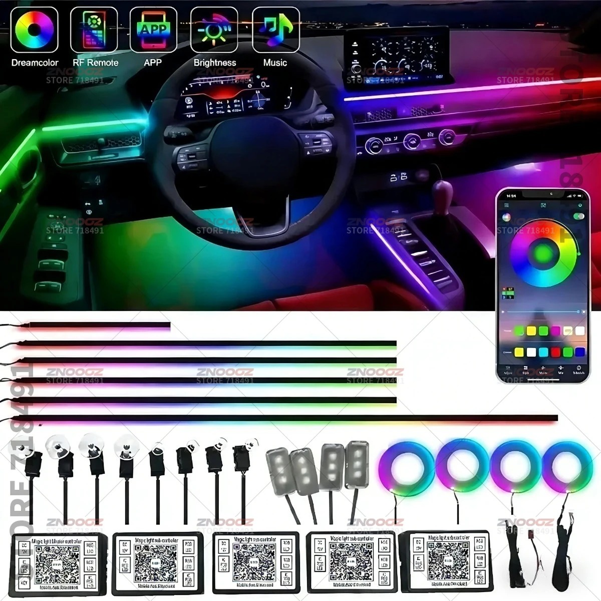 ไฟตกแต่งภายในรถยนต์อะคริลิค RG - Tech Lighting Accessories บทวิจารณ์และราคา