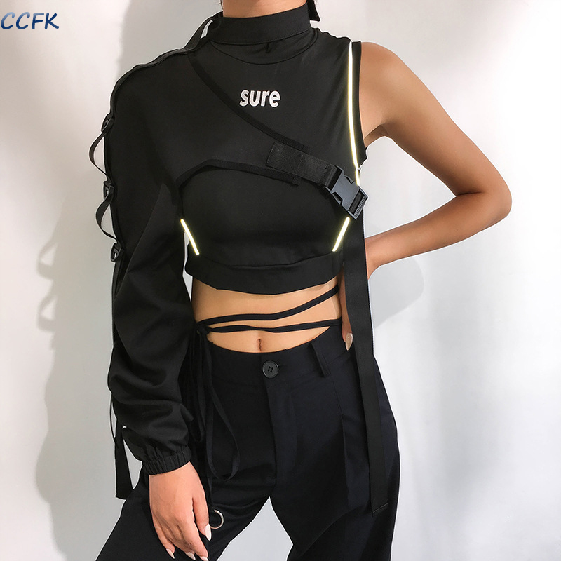 Y2k ความงามผู้หญิงสะท้อนแสง Te - Tech Wear Accessories บทวิจารณ์และราคา