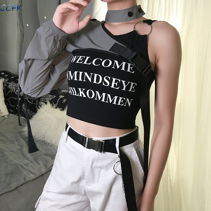 Y2k ความงามผู้หญิงสะท้อนแสง Te - Tech Wear Accessories บทวิจารณ์และราคา