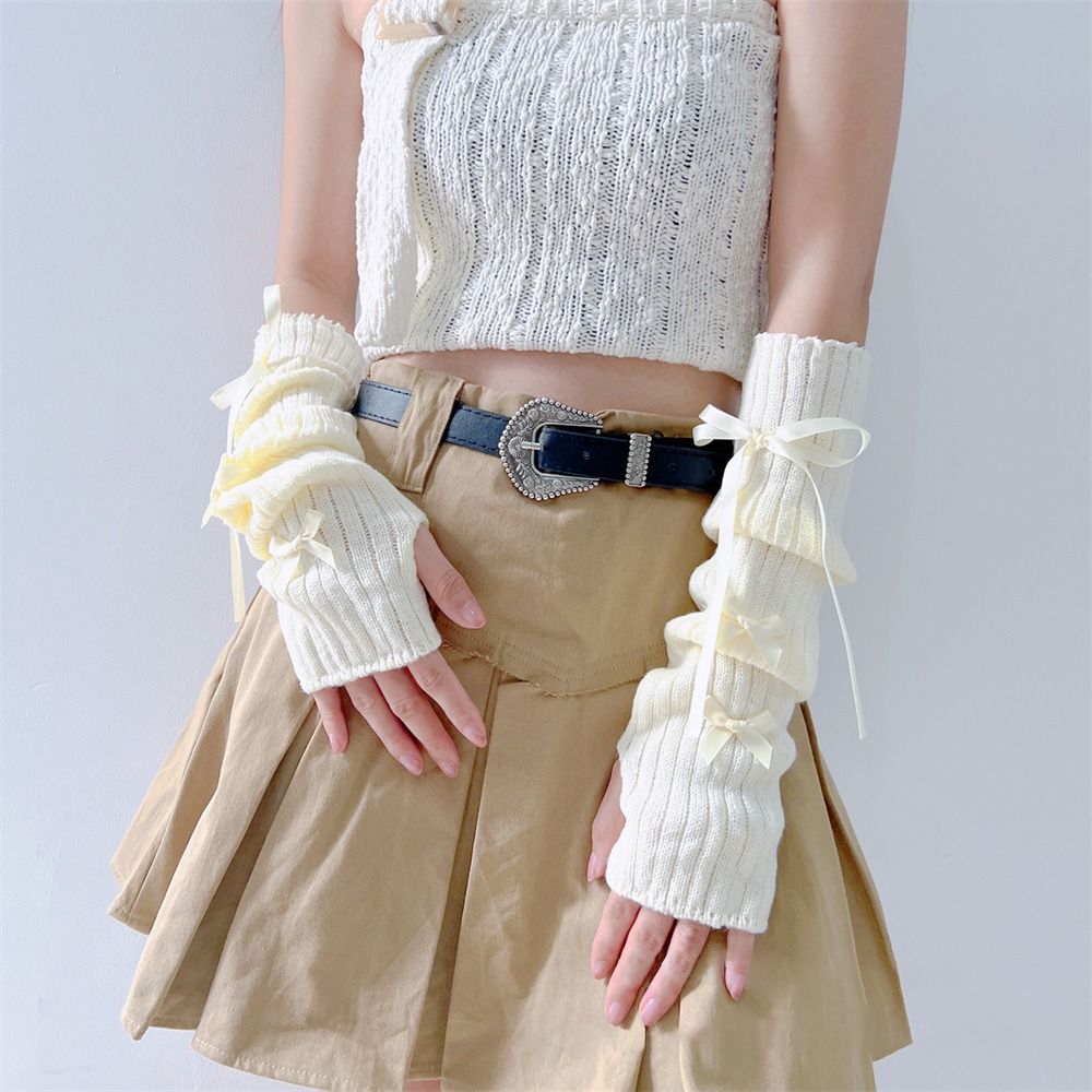 ถุงมือถักครึ่งนิ้วเย็นไม่มีนิ้ - Tech Wear Accessories บทวิจารณ์และราคา