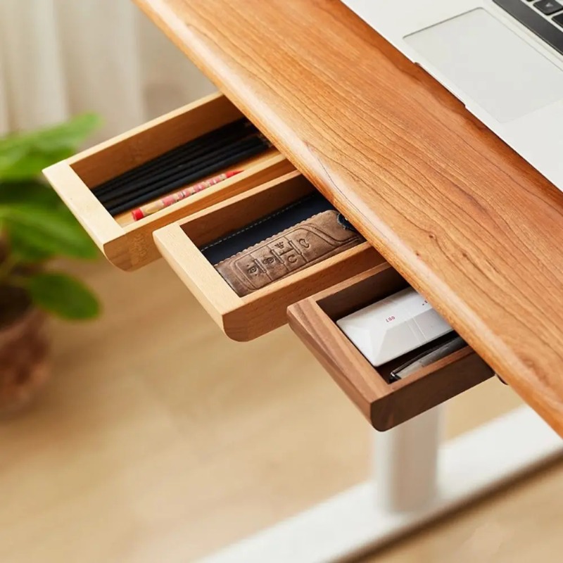 ที่เก็บของใต้โต๊ะทำงาน วอลนัท  - Tech Accessories For Office Desk บทวิจารณ์และราคา