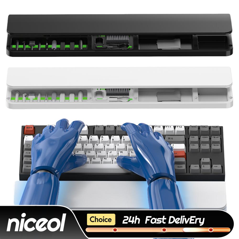 ที่วางข้อมือ ABS และหนังพร้อมช - Keyboard Wrist Pad Leather บทวิจารณ์และราคา