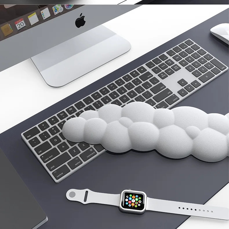 แผ่นรองเมาส์พร้อมที่วางข้อมือค - Keyboard Wrist Pad Leather บทวิจารณ์และราคา