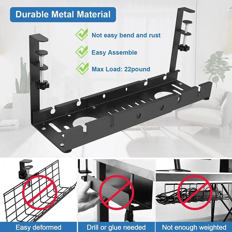 ชั้นวางของแบบยืดหดได้ใต้โต๊ะ ถ - Tech Accessories For Office Desk บทวิจารณ์และราคา