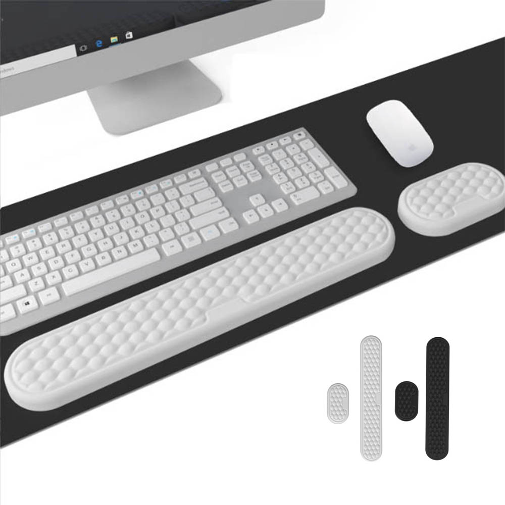 แผ่นรองเมาส์พร้อมที่รองข้อมือ  - Keyboard Wrist Pad Leather บทวิจารณ์และราคา